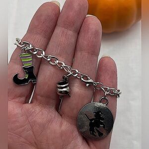Handmade Halloween Witch Charm Bracelet